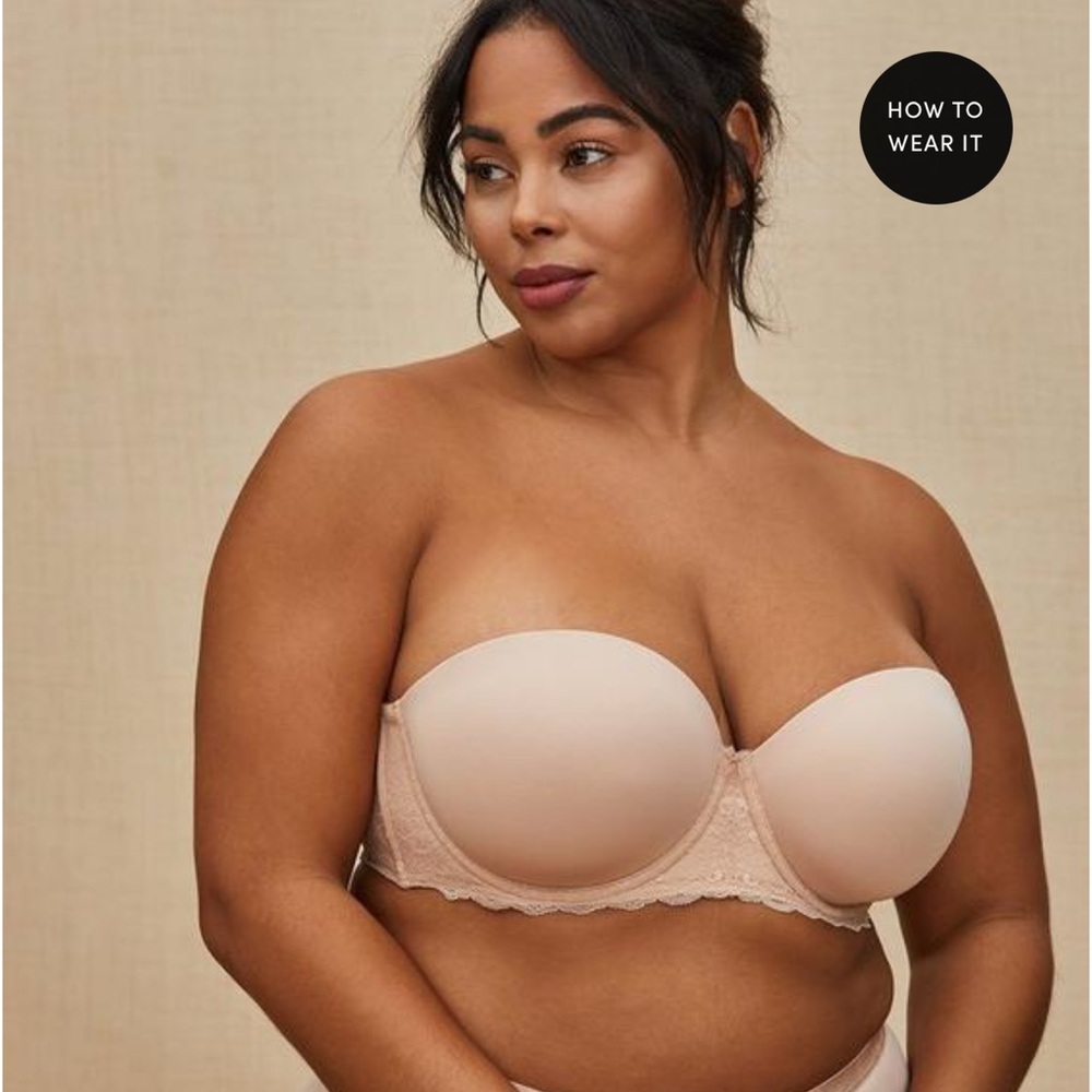 Torrid Nude Lace Bra - Picture 12 of 13